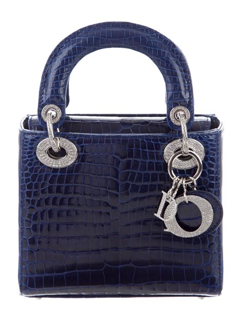 lady dior crocodile bag.